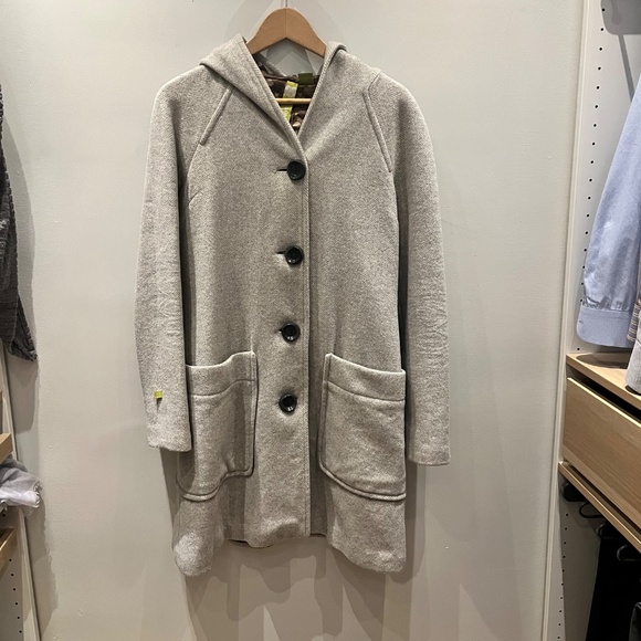 Grey wool coat - Picture 6 of 13